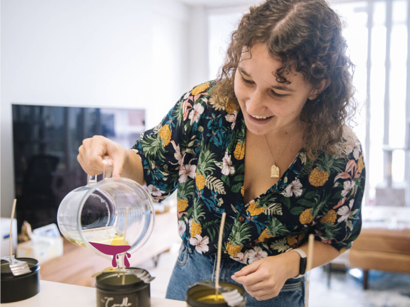 DIY candle making